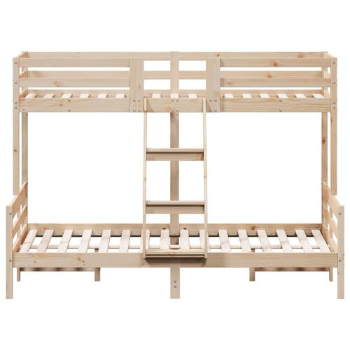 Køjeseng 80x200/140x200 cm massivt fyrretræ