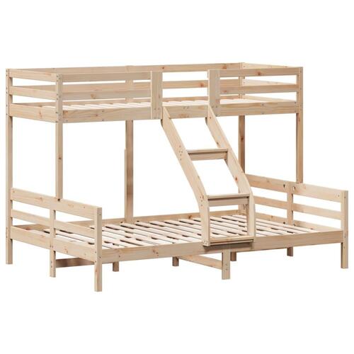 Køjeseng 90x200/140x200 cm massivt fyrretræ