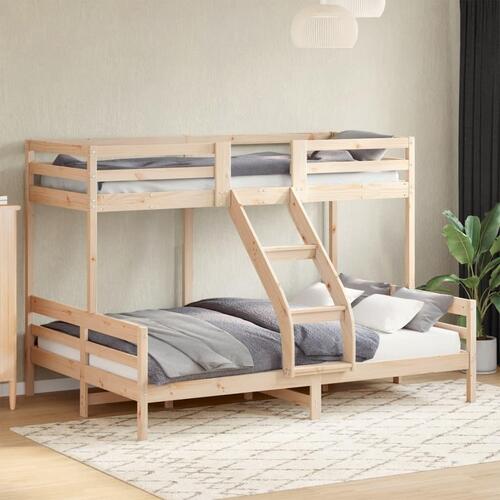 Køjeseng 90x200/140x200 cm massivt fyrretræ
