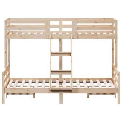 Køjeseng 90x200/140x200 cm massivt fyrretræ