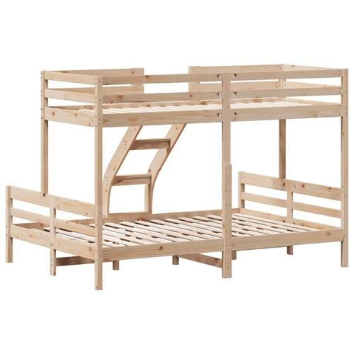 Køjeseng 90x200/140x200 cm massivt fyrretræ