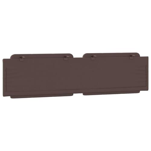 Gavlpude 200 cm kunstlæder brun