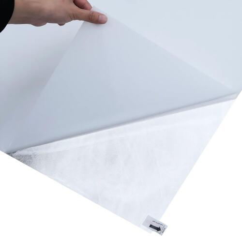 Vinduesfolier 3 stk. matteret PVC transparent hvid