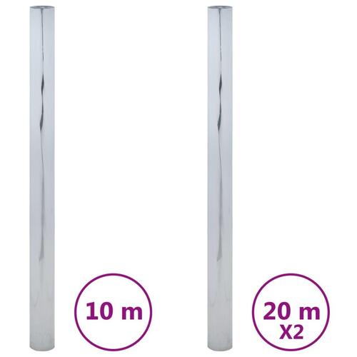 Solfilm 3 stk. reflekterende effekt PVC sølvfarvet