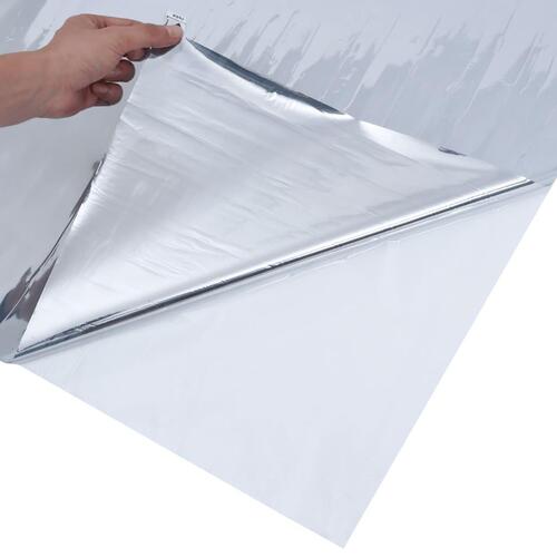 Solfilm 3 stk. reflekterende effekt PVC sølvfarvet