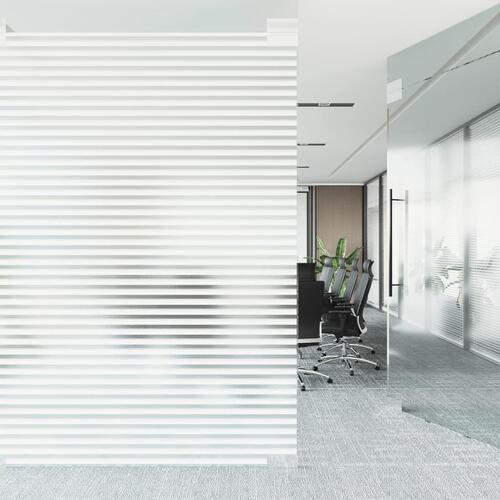 Vinduesfolier 2 stk. rullegardinmønster matteret PVC