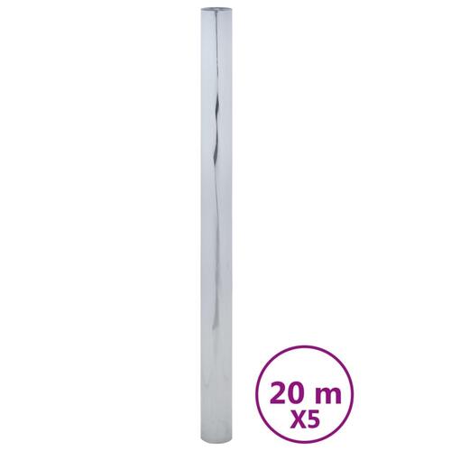 Solfilm 5 stk. reflekterende effekt PVC sølvfarvet