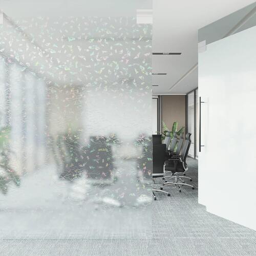 Vinduesfolier 5 stk. 3D regnbuemønster matteret PVC
