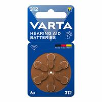 Batteri til høreapparat Varta Hearing Aid 312 PR41 6 enheder