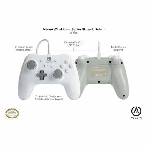 Controller Powera 1517033-03 Hvid Nintendo Switch