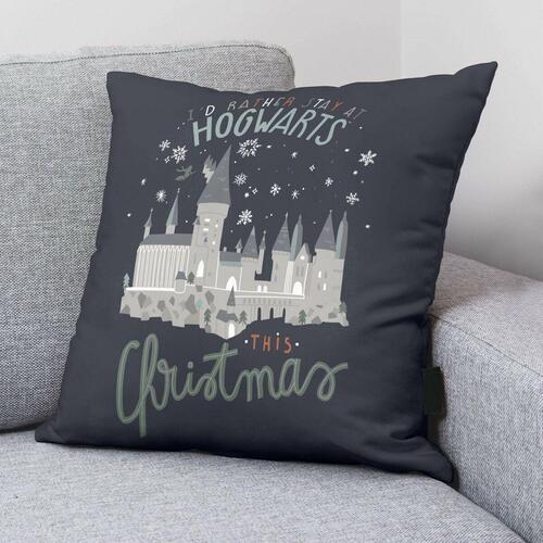 Pudebetræk Harry Potter Magical Christmas Mørkeblå 50 x 50 cm