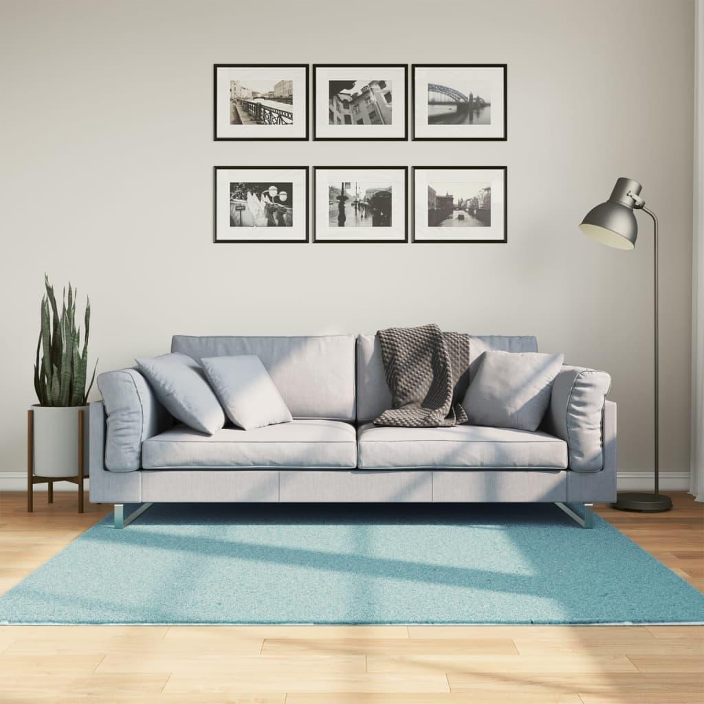 Gulvtæppe OVIEDO 160x160 cm kort luv grøn