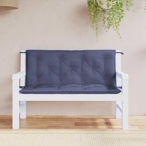 Hyndesæt til havebænk 120 x 50 x 7 cm - marineblå