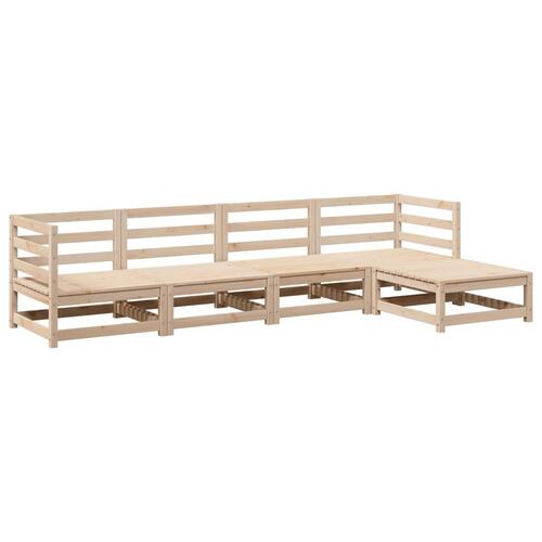Sofasæt til haven 5 dele massivt fyrretræ