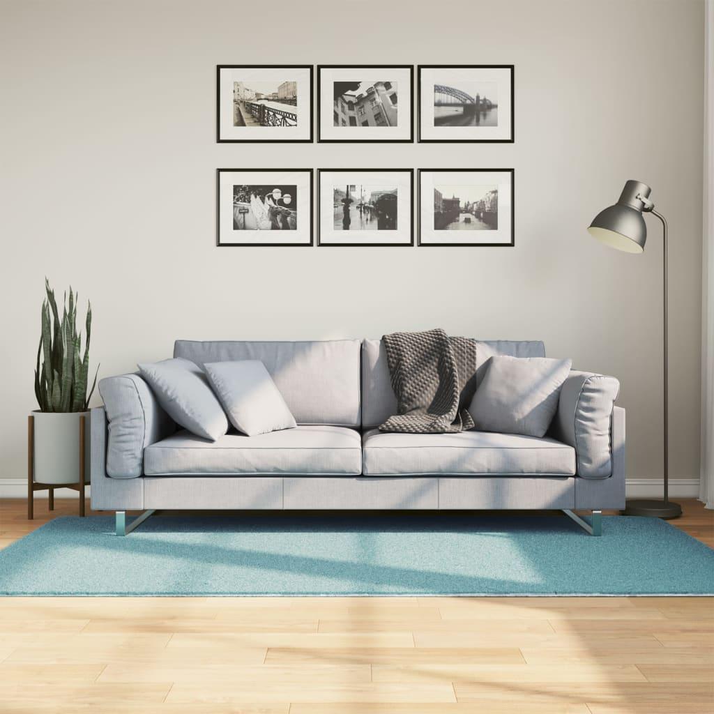 Gulvtæppe OVIEDO 100x200 cm kort luv grøn