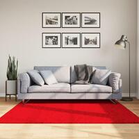 Gulvtæppe OVIEDO 160x160 cm kort luv rød