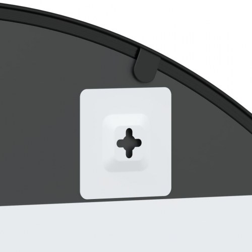 Vægspejl 80x100 cm buet jern sort