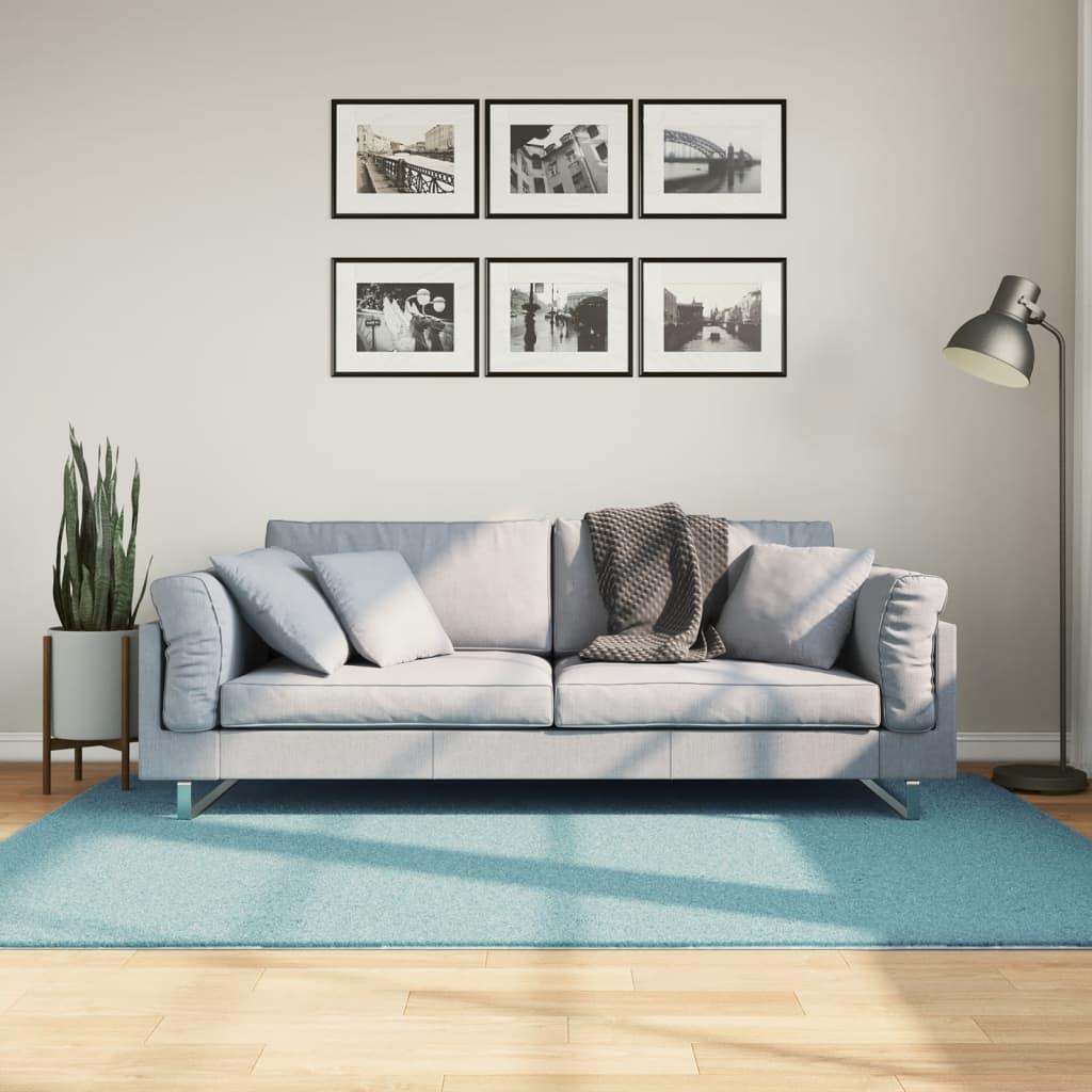 Gulvtæppe OVIEDO 140x200 cm kort luv grøn