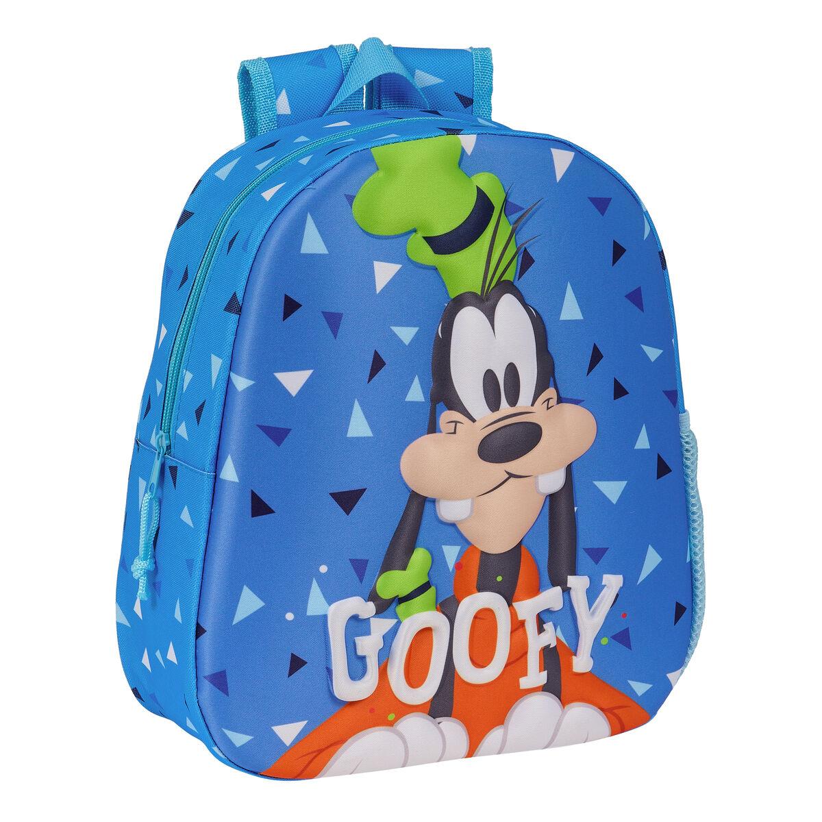 Clásicos Disney 3D Børnetaske Goofy - Blå 27 × 33 × 10 cm billede