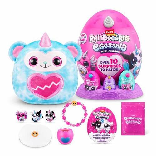 Bamse Zuru Rainbocorns Eggzania dyr Enhjørning 23 x 19 cm