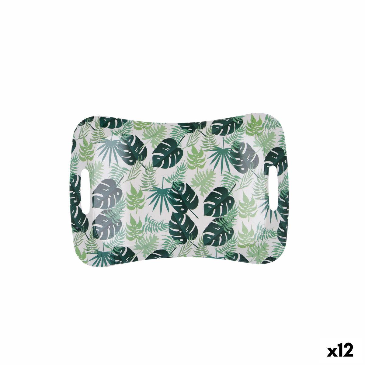 Habitat morgenmadsbakke med håndtag, multifarvet plastik 33,5 × 23 × 3,5 cm - 12 stk.
