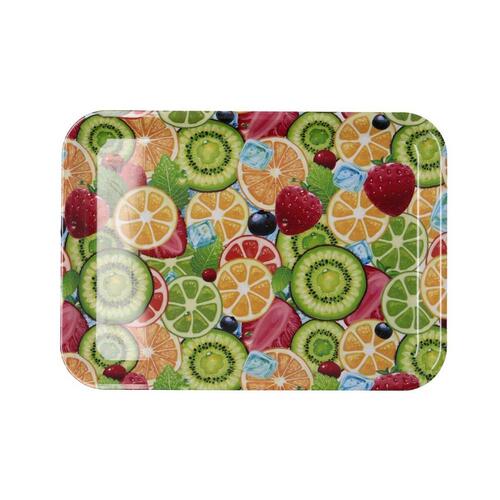 Morgenmadsbakke Habitat - multifarvet frugt, plastik, 32 × 23 cm, med håndtag (12 stk.)