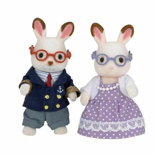 Action Figurer Sylvanian Families 5190 Grandparents Rabbit Chocolate