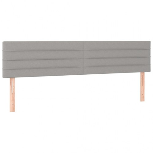 Kontinentalseng med madras 120×190 cm - stof, lysegrå