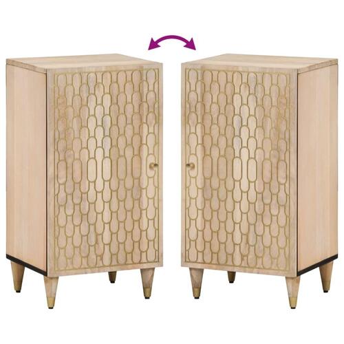 Skab 40x33x75 cm massivt mangotræ