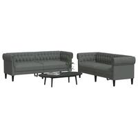 2 personers sofa stof mørkegrå