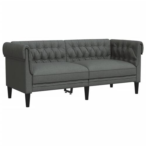 2 personers sofa stof mørkegrå