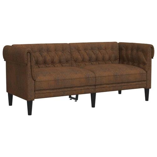 2 personers sofa stof brun