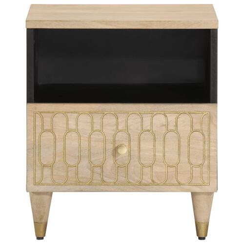 Sengebord 40x33x46 cm massivt mangotræ