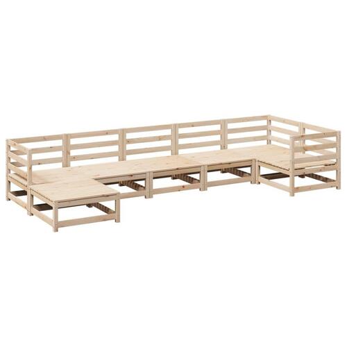 Sofasæt til haven 7 dele massivt fyrretræ