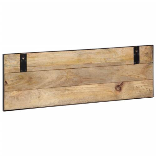 Knagerækker 2 stk. 80x8x25 cm massivt ru mangotræ