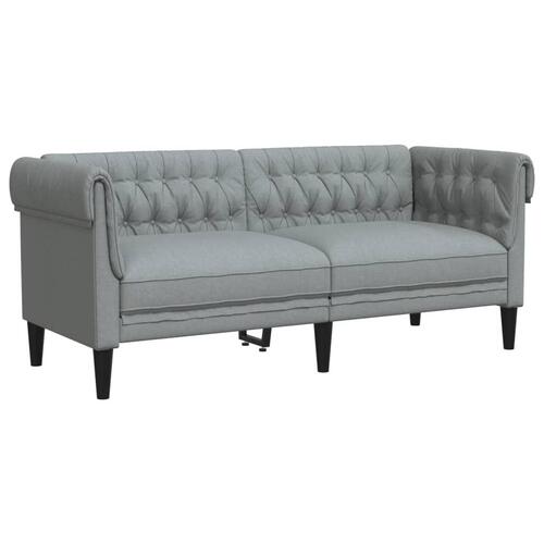 2 personers sofa stof lysegrå