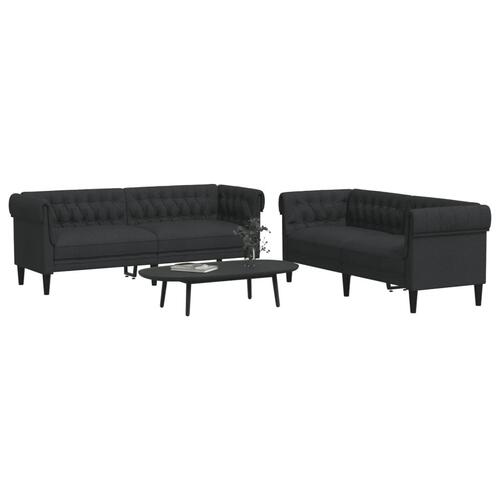 2 personers sofa stof sort