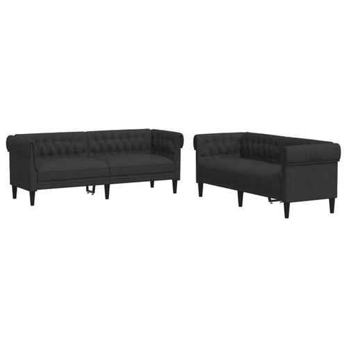 2 personers sofa stof sort