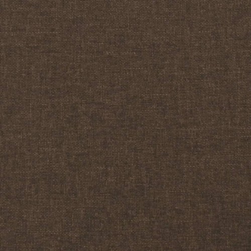 Kontinentalseng med madras 120×190 cm - stof, mørkebrun