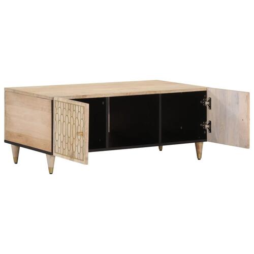 Sofabord 100x54x40 cm massivt mangotræ