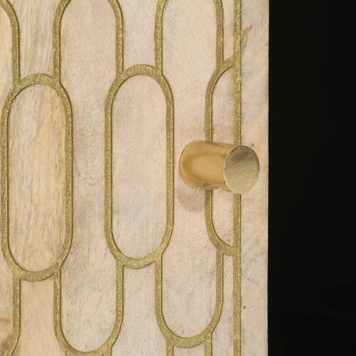 Sofabord 100x54x40 cm massivt mangotræ