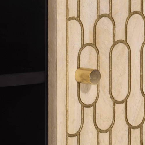 Tv-bord 105x33x46cm massivt mangotræ