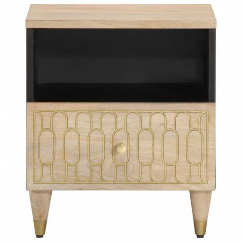 Sengeborde 2 stk. 40x33x46 cm massivt mangotræ