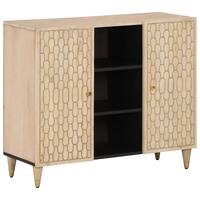 Skab 90x33x75 cm massivt mangotræ