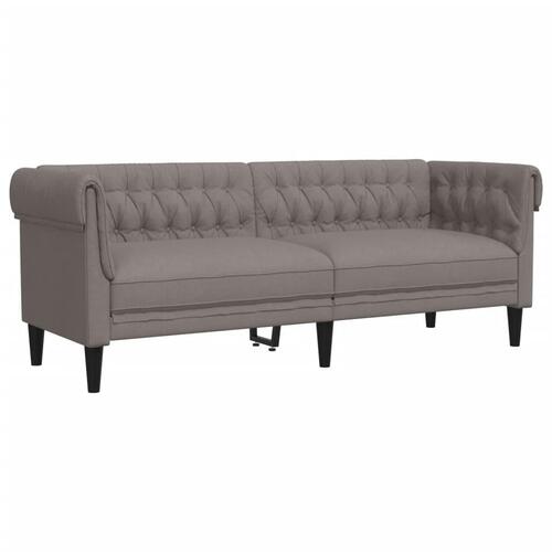 2 personers sofa stof gråbrun