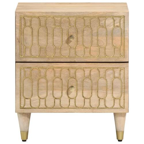 Sengebord 40x33x46 cm massivt mangotræ