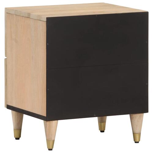 Sengebord 40x33x46 cm massivt mangotræ