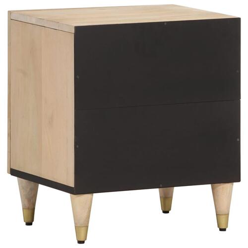 Sengebord 40x33x46 cm massivt mangotræ