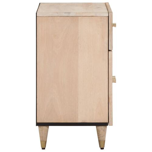 Sengebord 50x33x60 cm massivt mangotræ