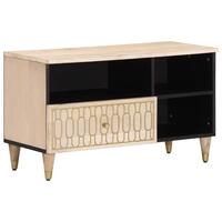 Tv-bord 80x33x46 cm massivt mangotræ